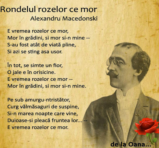 Macedonski: „Viaţa este o ciudată comedie care amestecă împreună şi dureri şi bucurii, punând lacrimi lângă zâmbet, punând zâmbet lângă plâns”…