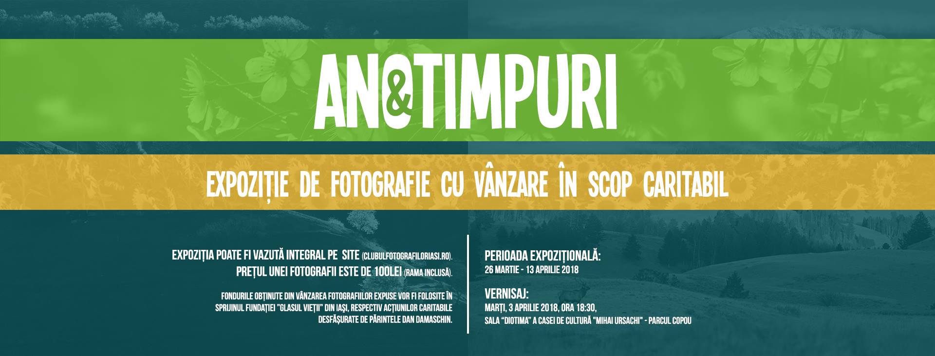 Iași- Expoziţie de fotografie cu vânzare în scop caritabil “ANOTIMPURI”