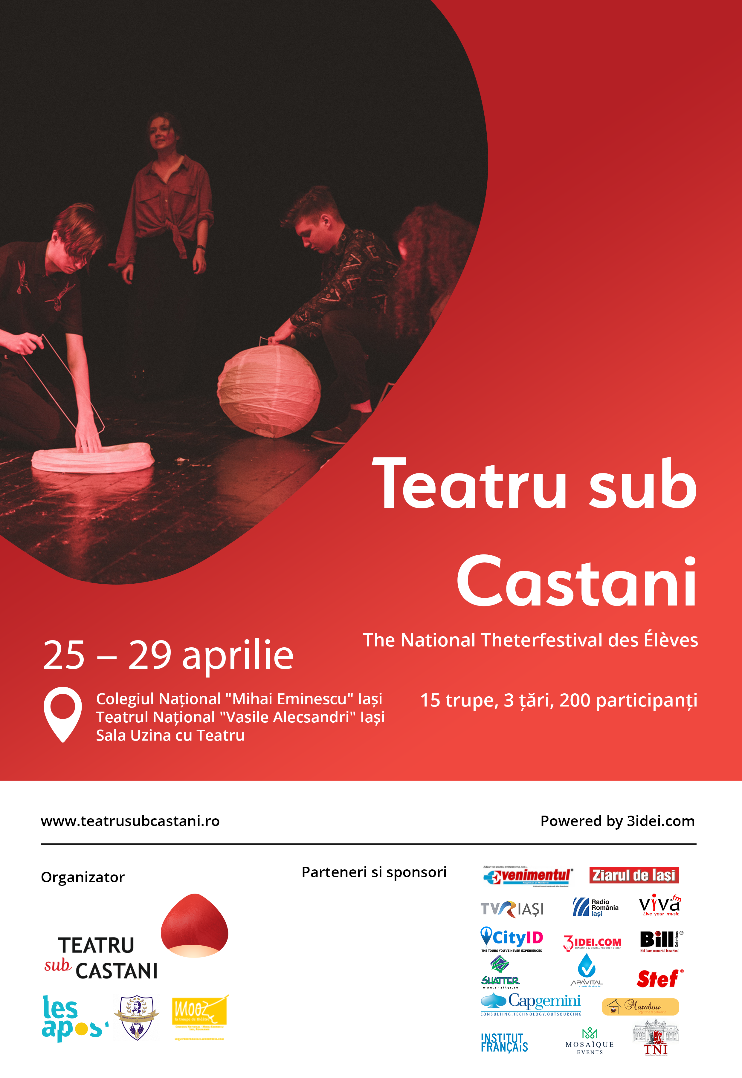 (INTERVIU) A început Festivalul de Teatru Școlar în Limbi Străine Teatru sub castani