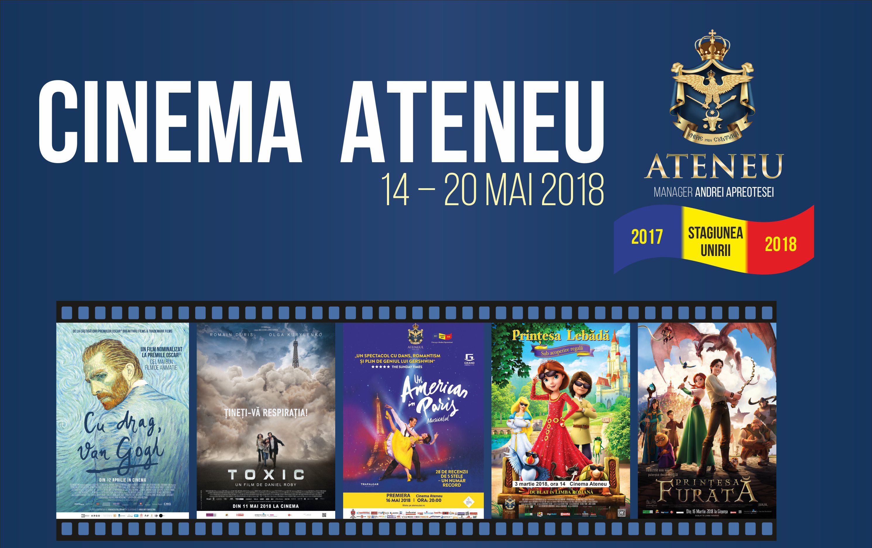 Iaşi: Programul cinematografului Ateneu în perioada 14-20 mai 2018