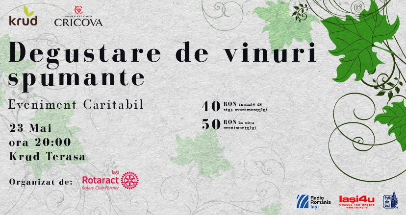 Degustare de vinuri spumante @ Restaurant Krud, 23 Mai