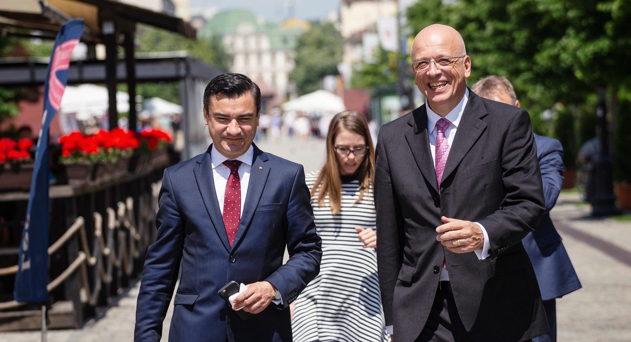 (FOTO) Iaşi: Primarul Mihai Chirica s-a întâlnit cu Ambasadorul Germaniei