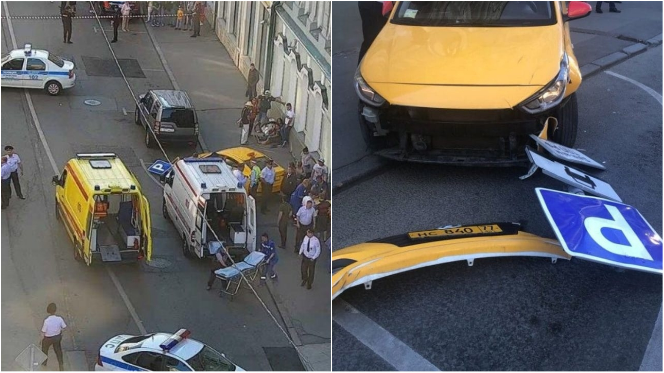 Şapte răniţi la Moscova după ce un taxi a pătruns în mulţime