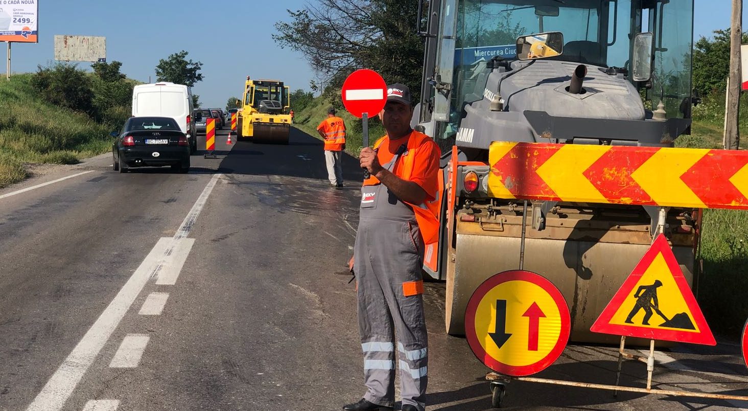 Trafic îngreunat pe DN11, Sănduleni-Bacău