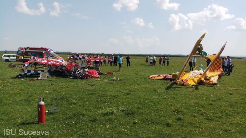 (AUDIO/FOTO) Accident aviatic la Suceava. Al doilea pilot este în stare critică