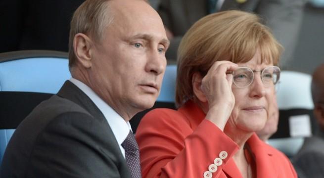 Vladimir Putin în Germania, sâmbătă, pentru o întâlnire cu Angela Merkel