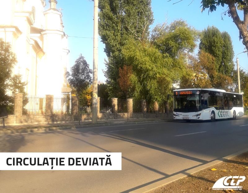 IAŞI: Circulația autobuzelor pe traseele 5 și 19 este deviată