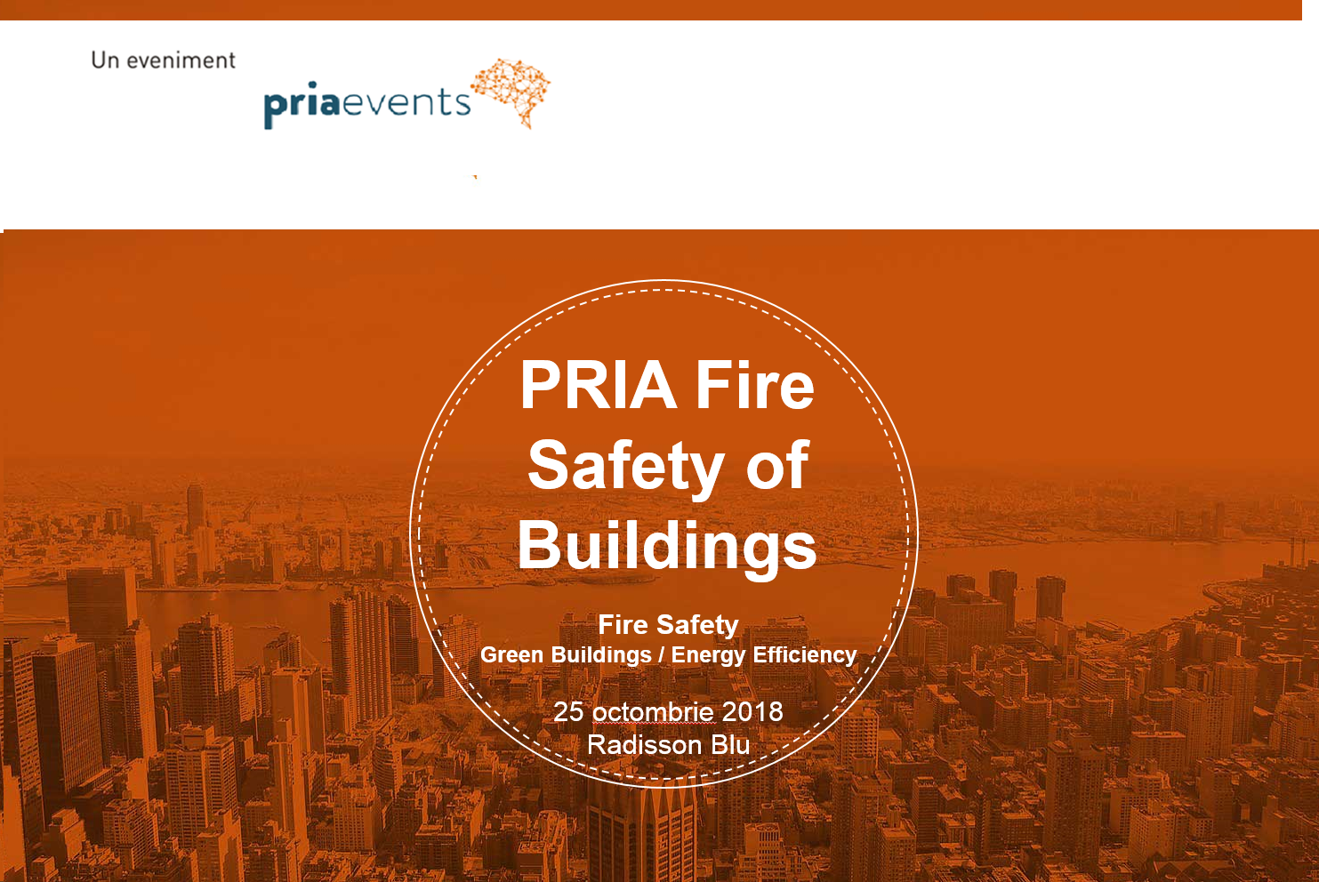 Siguranţa la incendiu a clădirilor și Directiva nr. 844/2018 în dezbatere la PRIA Fire Safety of Buildings (25 octombrie 2018)