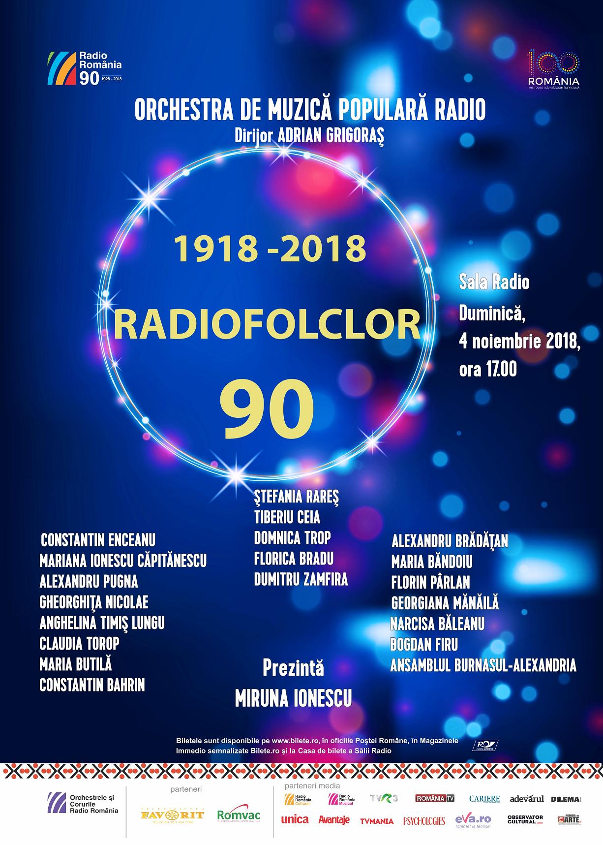 90 de ani de radiofolclor – concert aniversar la Sala Radio