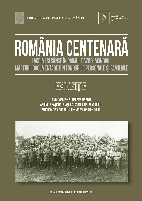 Expoziţia ,,România Centenară: Lacrimi şi sânge în Primul Război Mondial.