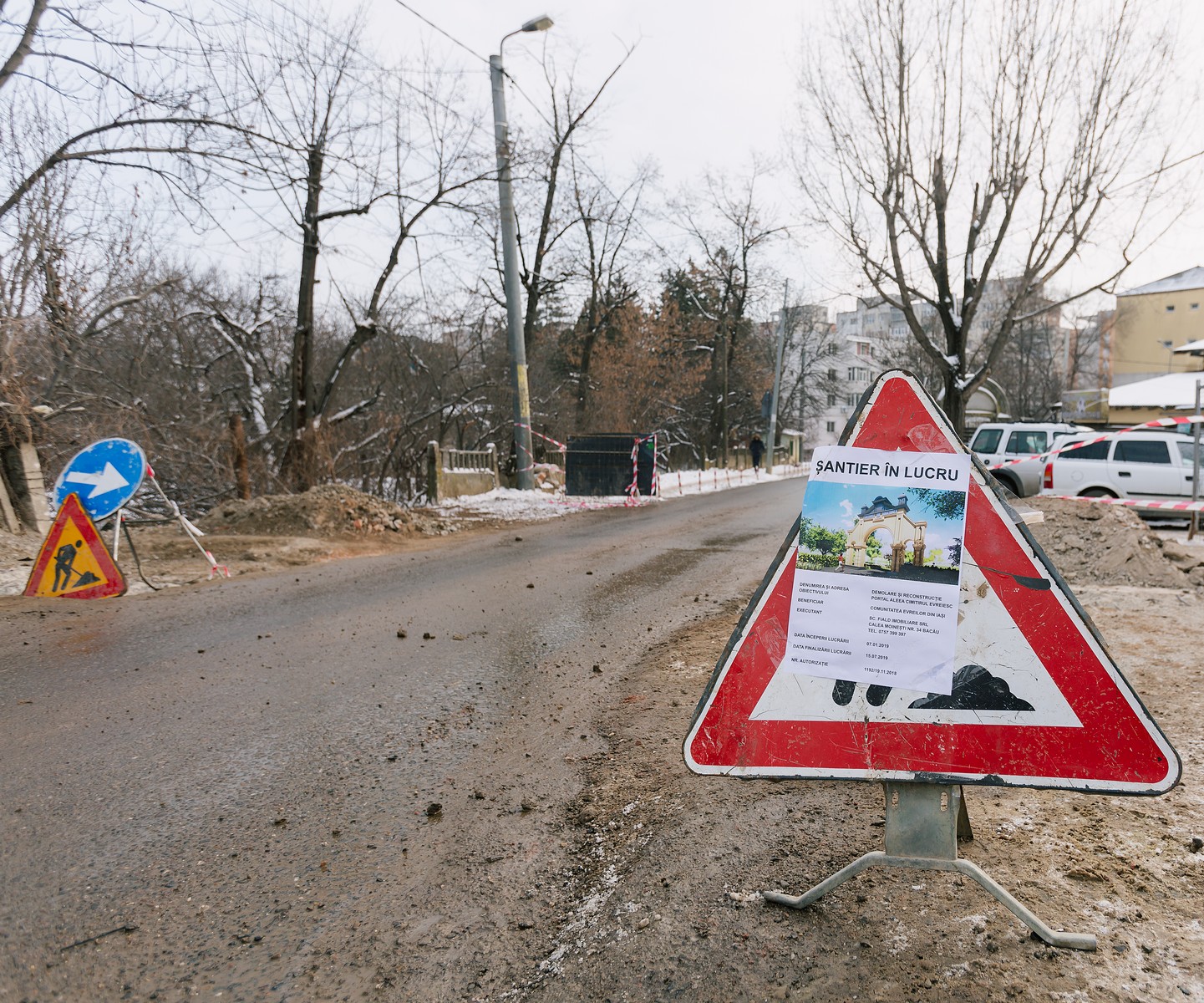 Iaşi:Comunitatea Evreilor spune că mutarea portalului cimitirului a fost necesară; a mai avut unele mutări şi în trecut