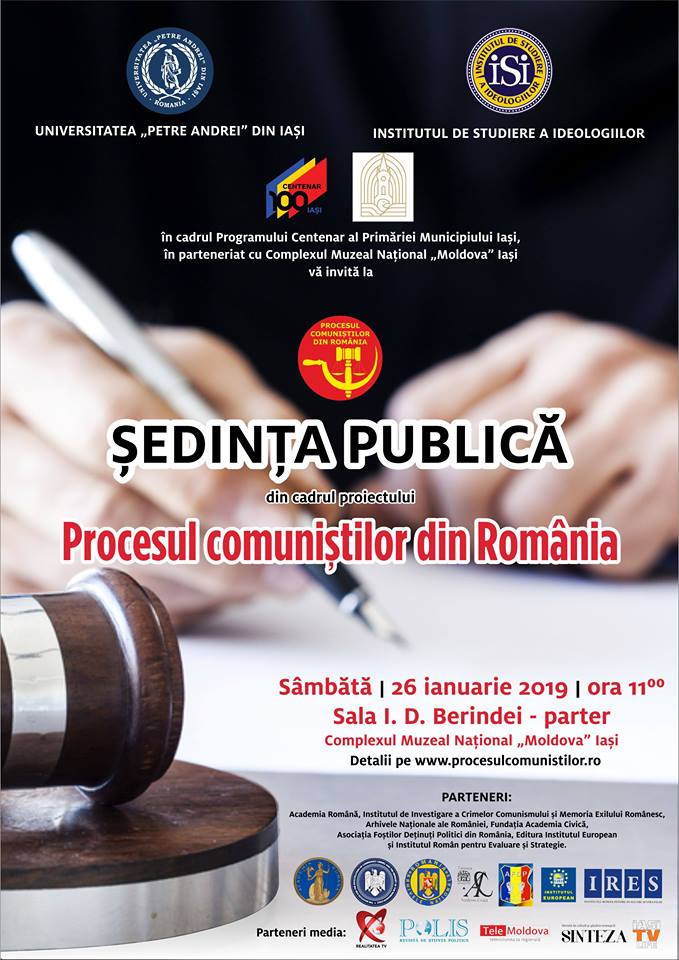 26 ianuarie: „Procesul comuniștilor din România”/„ședință publică”/