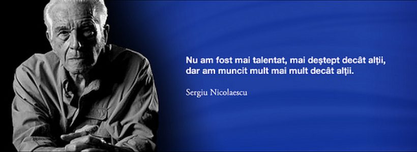 Sergiu Nicolaescu: „Marea iubire şi cea mai stabilă mi-a fost meseria”