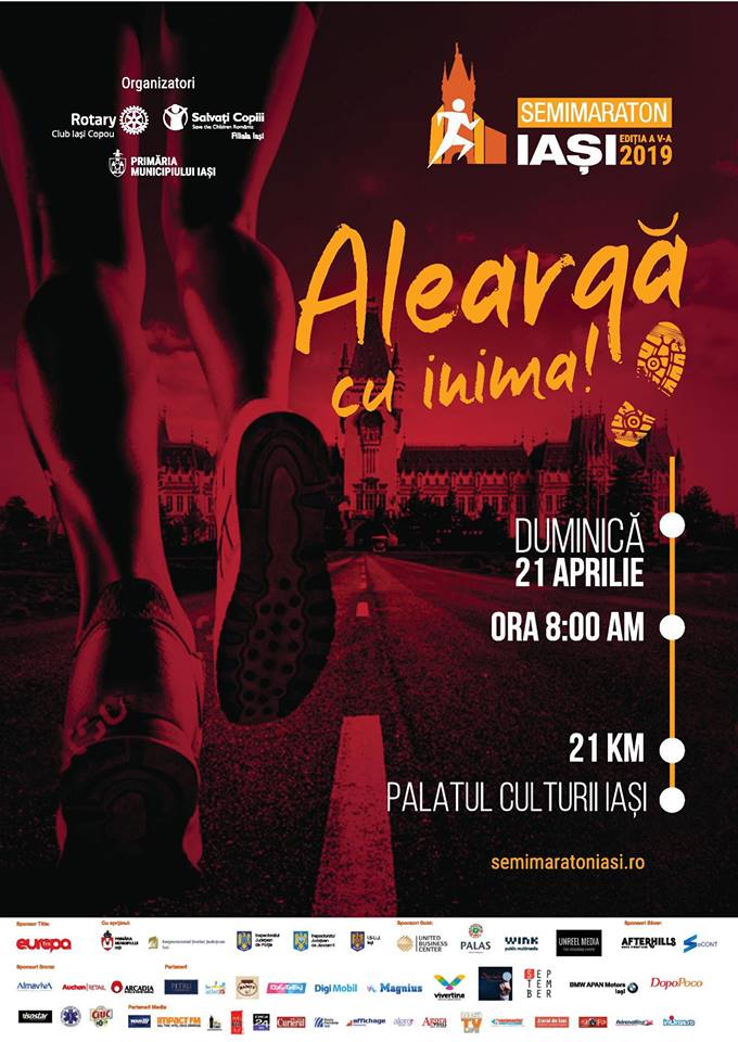 Semimaraton Iași 2019: „Aleargă cu Inima”