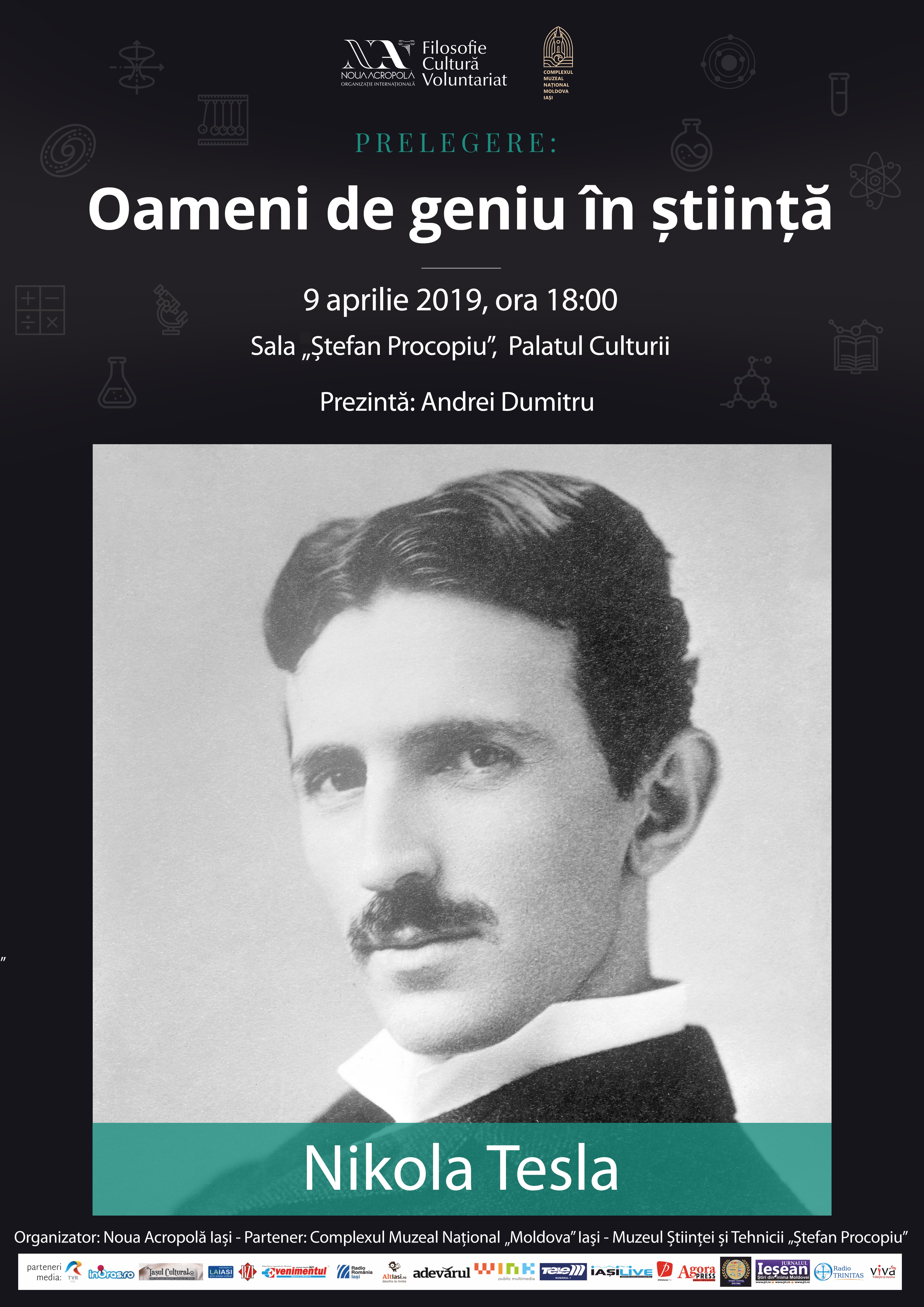 Prelegerea „Oameni de geniu în știință – Nikola Tesla”