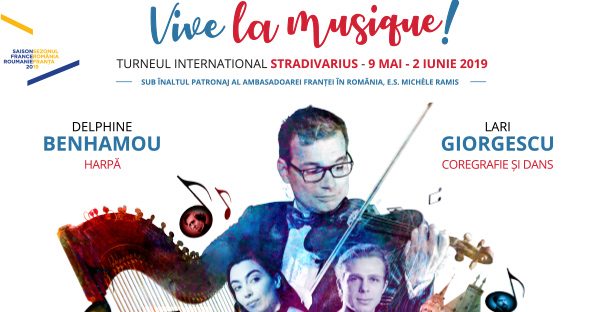 Turneul Internațional Stradivarius 2019 – „Vive la musique!” ajunge pe 21 mai, la Palatul Culturii din Iași