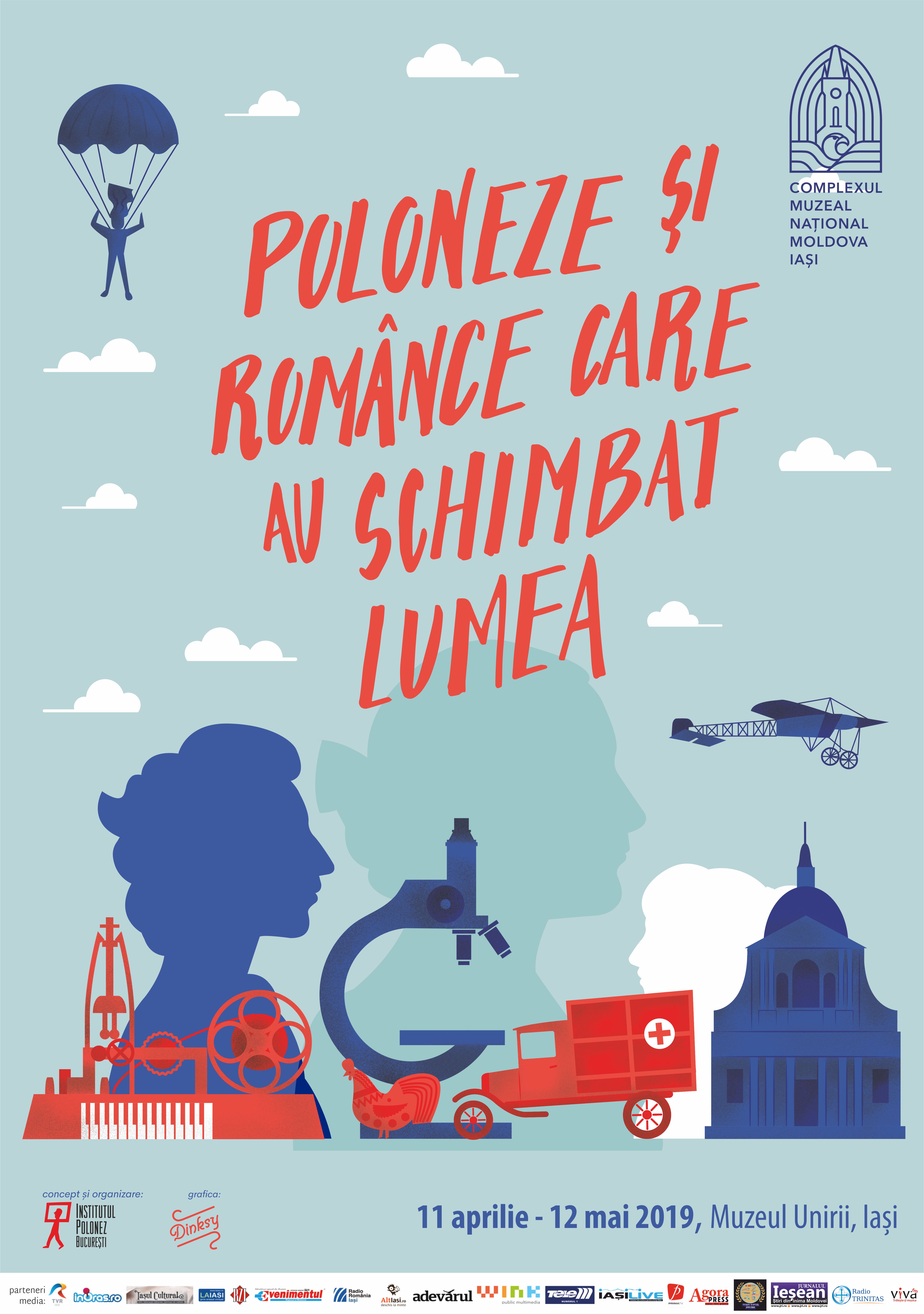 Poveștile fascinante a 34 de femei poloneze și românce, care au avut curajul de a schimba propria țară, Europa și lumea, sunt reunite într-o expoziție prezentată la Iași. Catazâna Zalașefsca de la Institutul Polonez din București vine cu referiri în acest sens, astăzi (miercuri 1 mai 2019), în Matinalul ”Bună dimineața”.