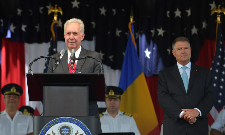 Ceremonia de inaugurare a unui proiect finanțat de Ambasada S.U.A.