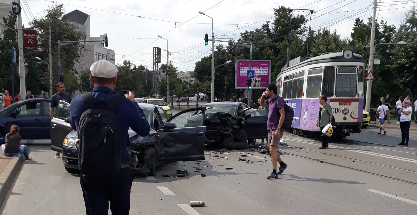 Anchetă la Compania de Transport Public Iași, în urma accidentului care a avut loc în această dimineață, pe str. Palat