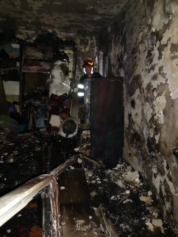 Suceava: Bărbat din Gura Humorului, decedat într-un incendiu izbucnit în apartamentul său