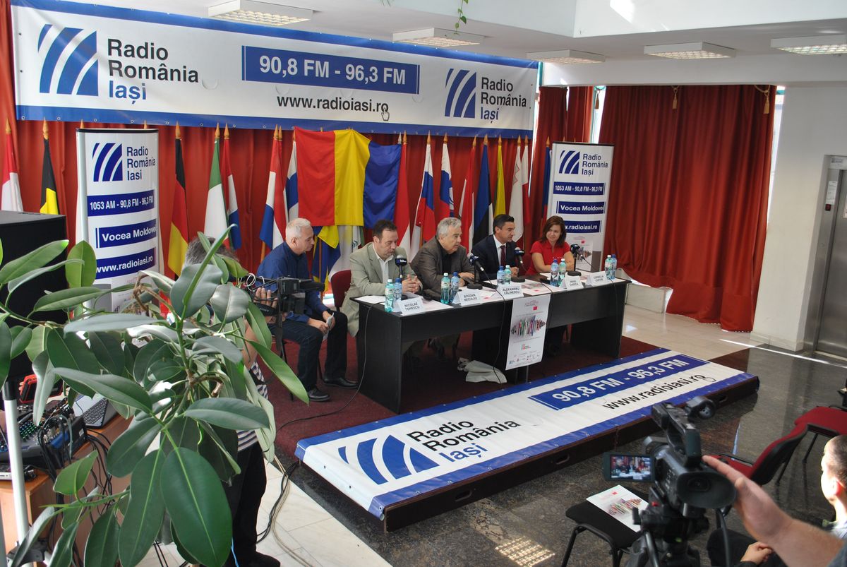 (FOTO) Târgul de Carte „Gaudeamus” IAȘI – Conferința de presă – Bloc Producție Radio Iași, 1 octombrie 2019