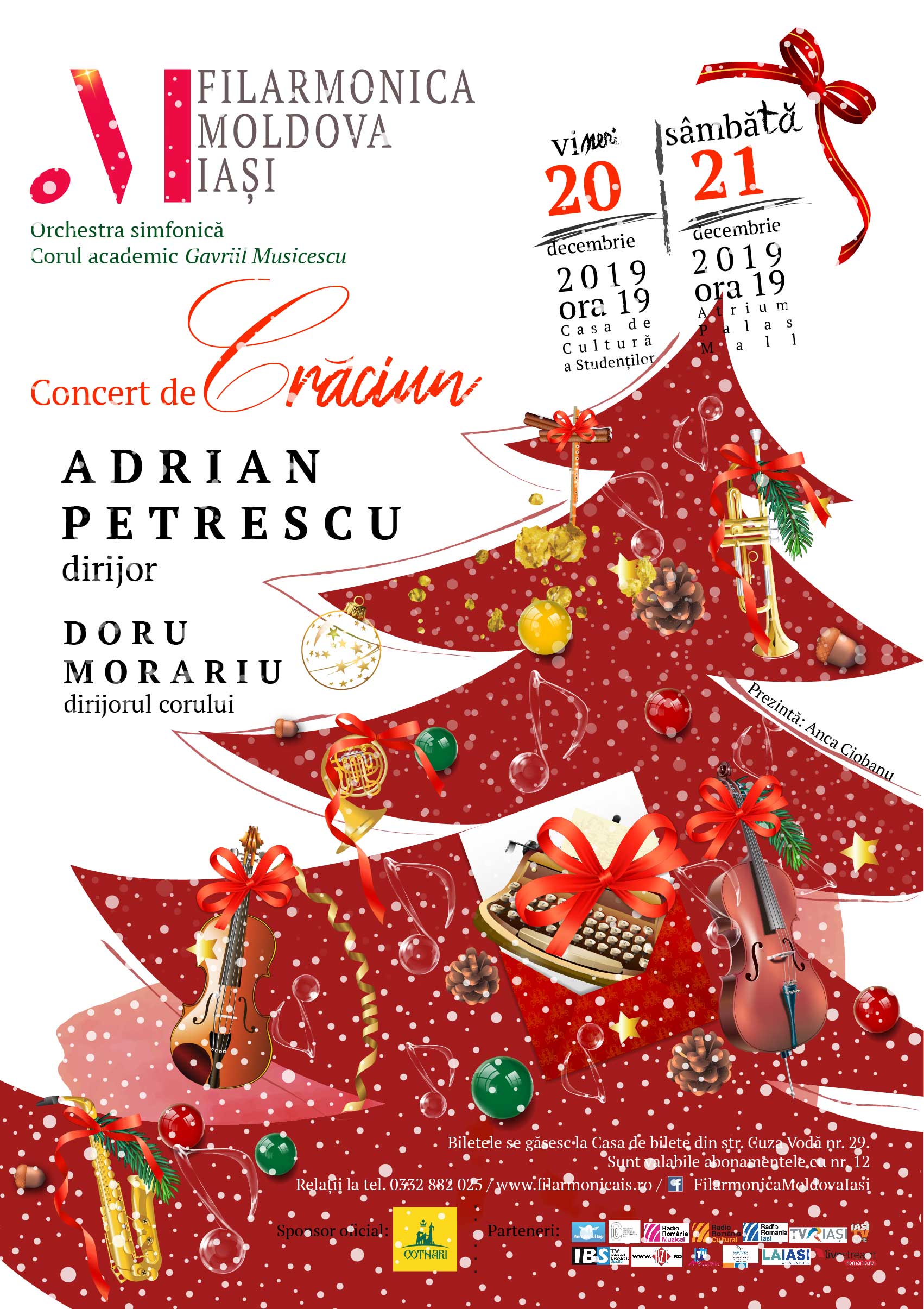 Iaşi, 20-21-22 decembrie, Concerte de Crăciun ale Filarmonicii Moldova şi Concert de Colinde la Mitropolia Moldovei şi Bucovinei