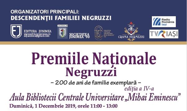 Iaşi – Au fost decernate „Premiile Naţionale Negruzzi – 200 de ani de familie exemplară”