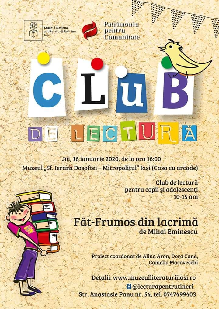 ? Club de Lectură pentru Tineri. Bună Dimineaţa cu Adina Şuhan (16.01.2020)