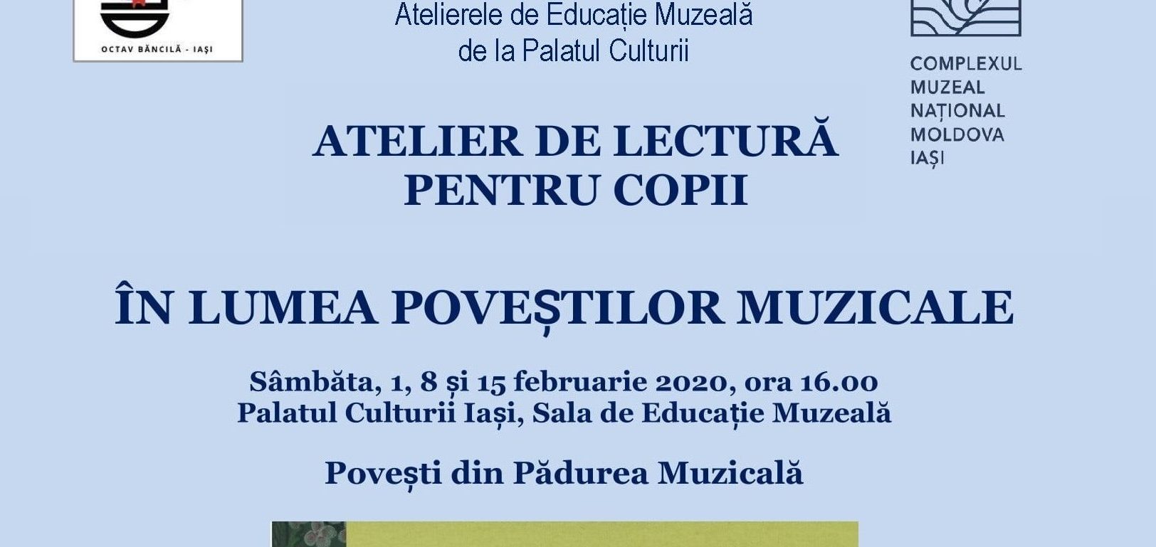 Complexul Muzeal Național „Moldova” Iași: Ateliere de lectură pentru copii: „Bach și orga fermecată”