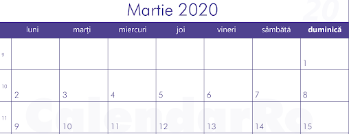 10 martie / Filă de calendar