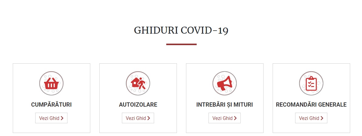 Noi ghiduri pentru coronavirus pe platforma naţională ‘Fii pregătit’