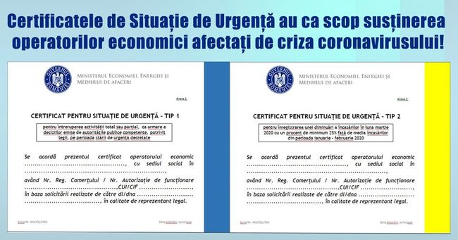 Ministrul Economiei: Aplicaţia pentru eliberarea Certificatelor pentru Situaţie de Urgenţă este funcţională