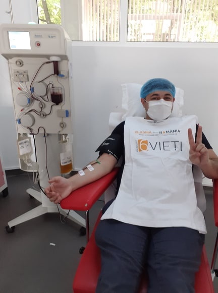 (AUDIO) Iași: Primul donator de plasmă pentru pacienții COVID-19, a donat și a doua oară