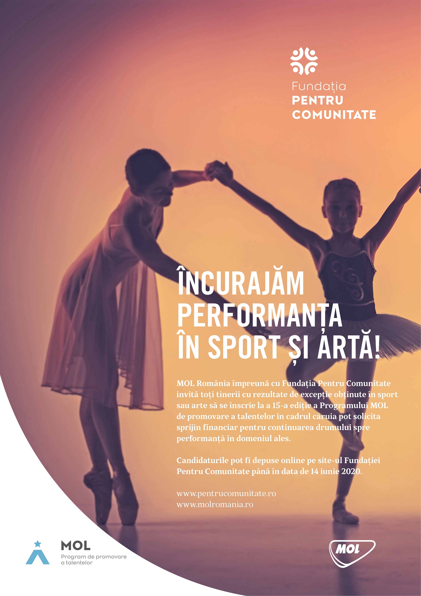 Programul MOL de promovare a talentelor a ajuns la ediția a 15-a. Sprijin financiar de 560.000 lei pentru tineri sportivi și artiști