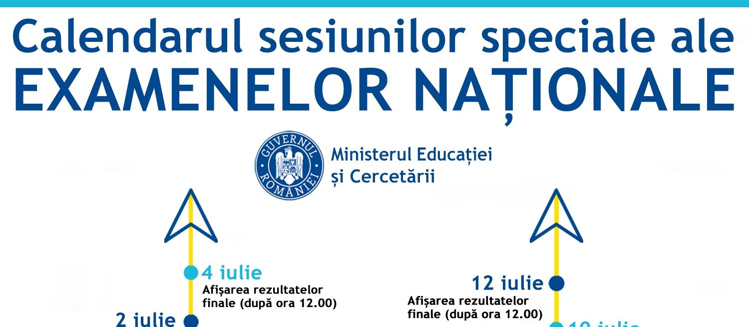 MEC: Calendare sesiuni speciale examene nationale (2020)