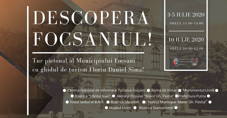 „Descoperă Focşaniul” printr-un tur ghidat. Bună Dimineaţa cu Adina Şuhan (07.07.2020)