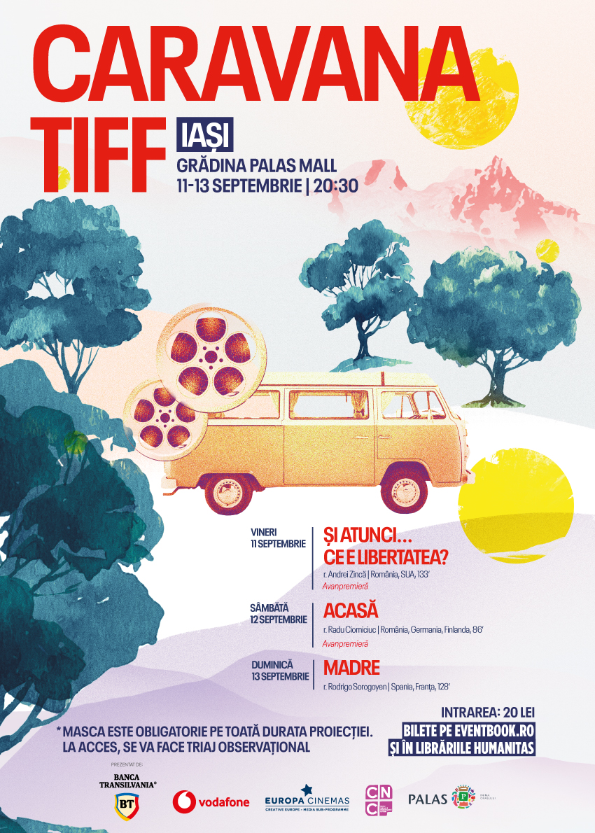 Începe Caravana TIFF la Iași. Un weekend de proiecții în Grădina Palas Mall