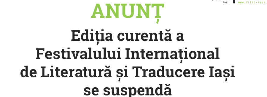 (AUDIO) Iaşi: FILIT, suspendat după ce mai mulţi angajaţi ai Muzeului Naţional al Literaturii au fost confirmaţi cu COVID-19