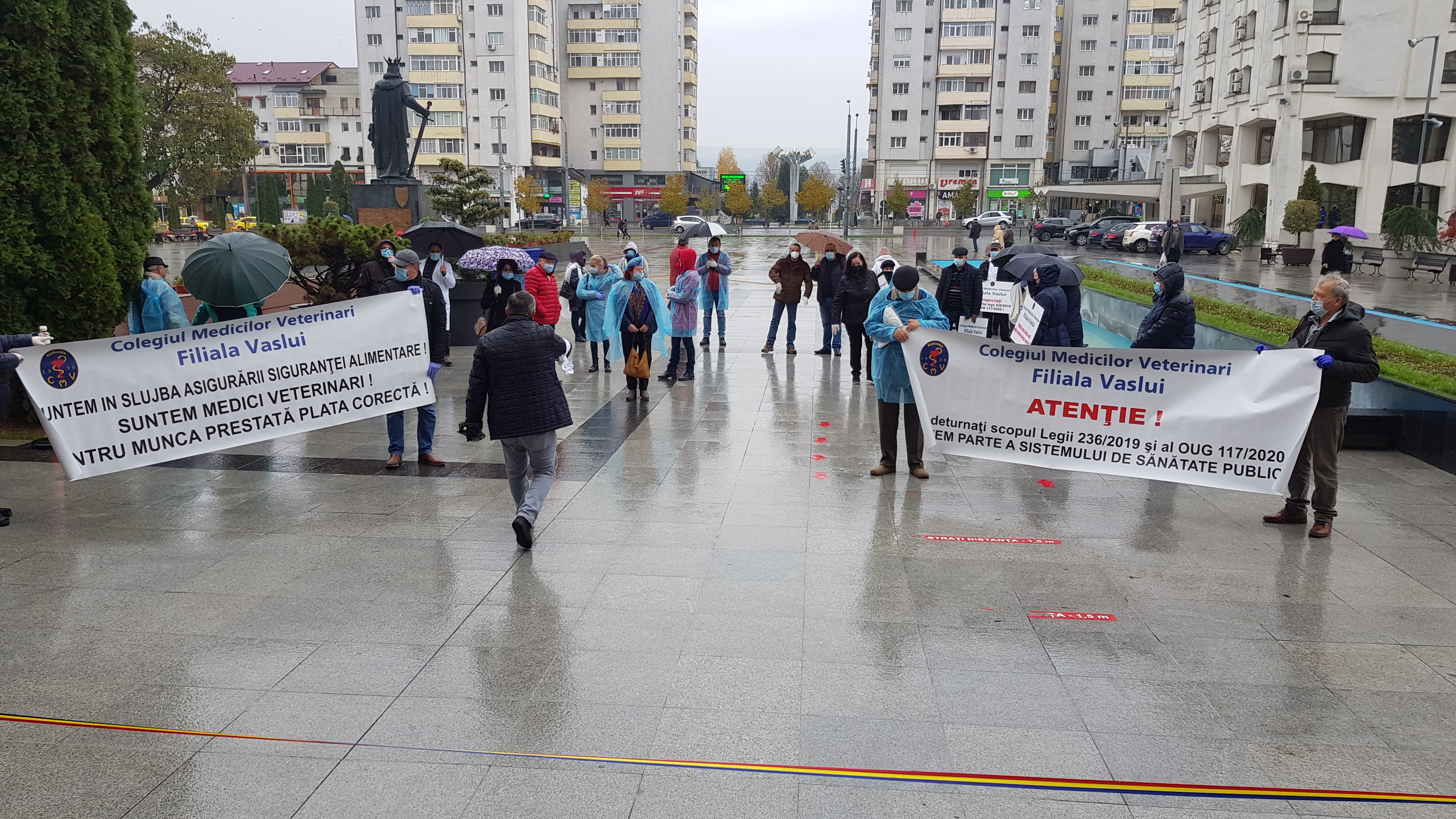 (AUDIO/FOTO) VASLUI: Medicii veterinari au ieşit, din nou, în stradă