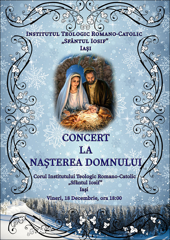 (LIVE AUDIO și VIDEO) Concert la Naşterea Domnului al Corului Institutului Teologic Romano-Catolic „Sfântul Iosif” – vineri, 18 decembrie 2020, ora 18.00