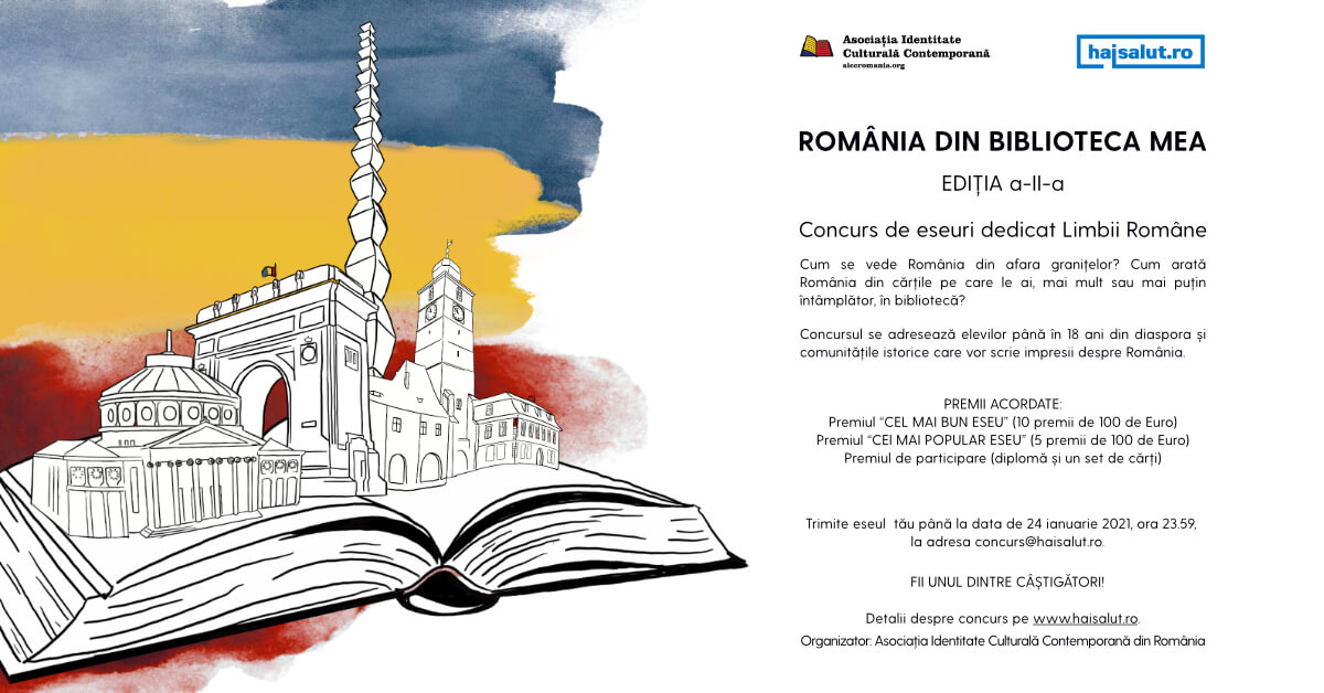 ”România din biblioteca mea”, a doua ediție a unui concurs de eseuri rezervat elevilor din diaspora și din comunitățile istorice. Emisiunea ”Weekend cu prieteni” (20.12.2020)