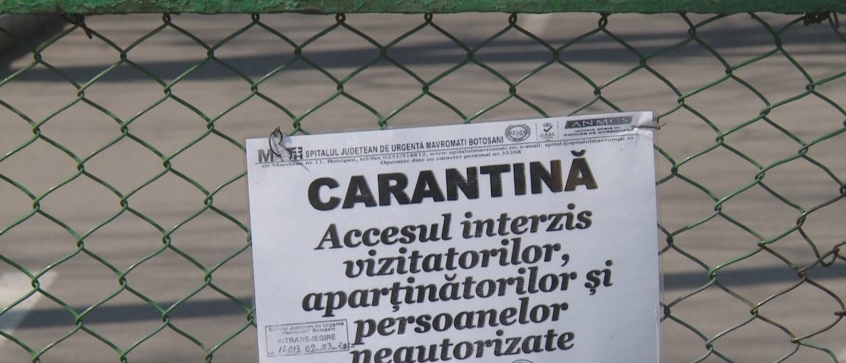 Municipiul Botoşani va intra în carantină zonală începând cu această săptămână