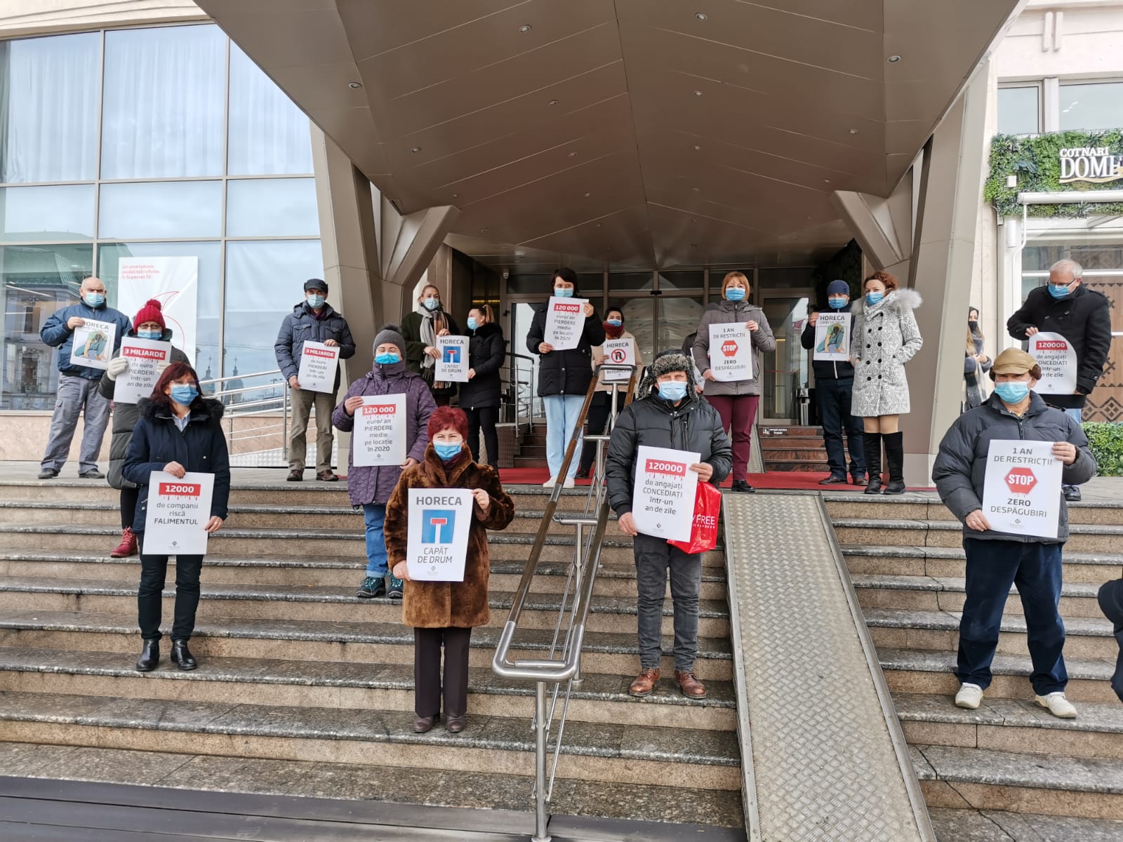 (AUDIO/FOTO) Iași: Protest al industriei HoReCa