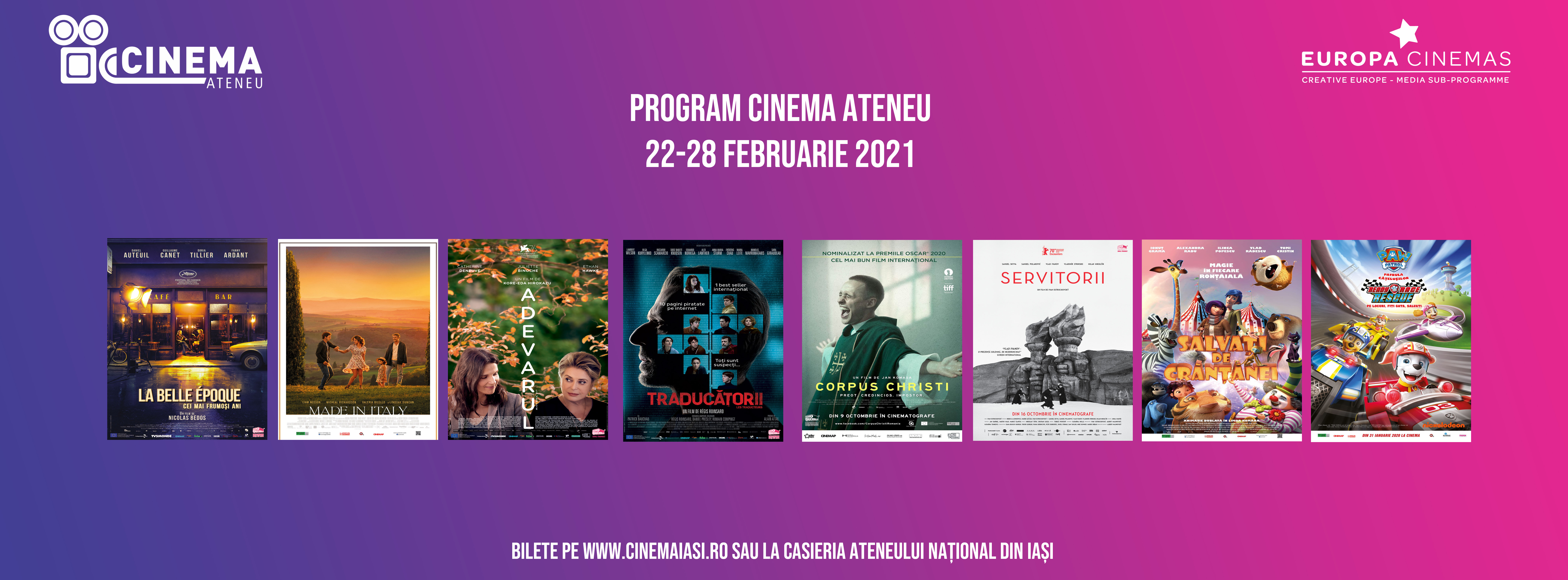 Două premiere de film pentru ieșeni la Cinema Ateneu