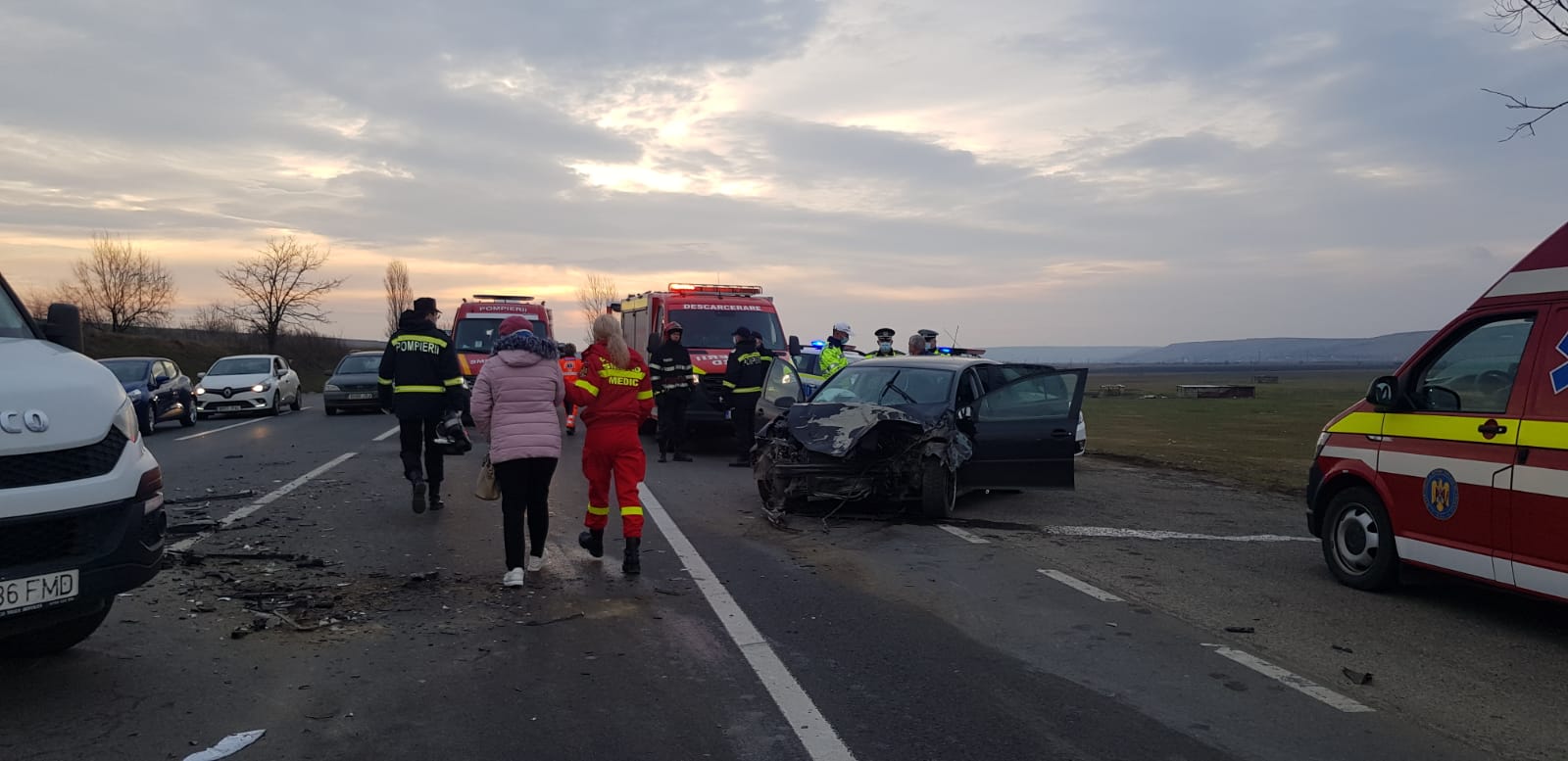 (AUDIO/FOTO) IAŞI: Grav accident rutier pe DN 28