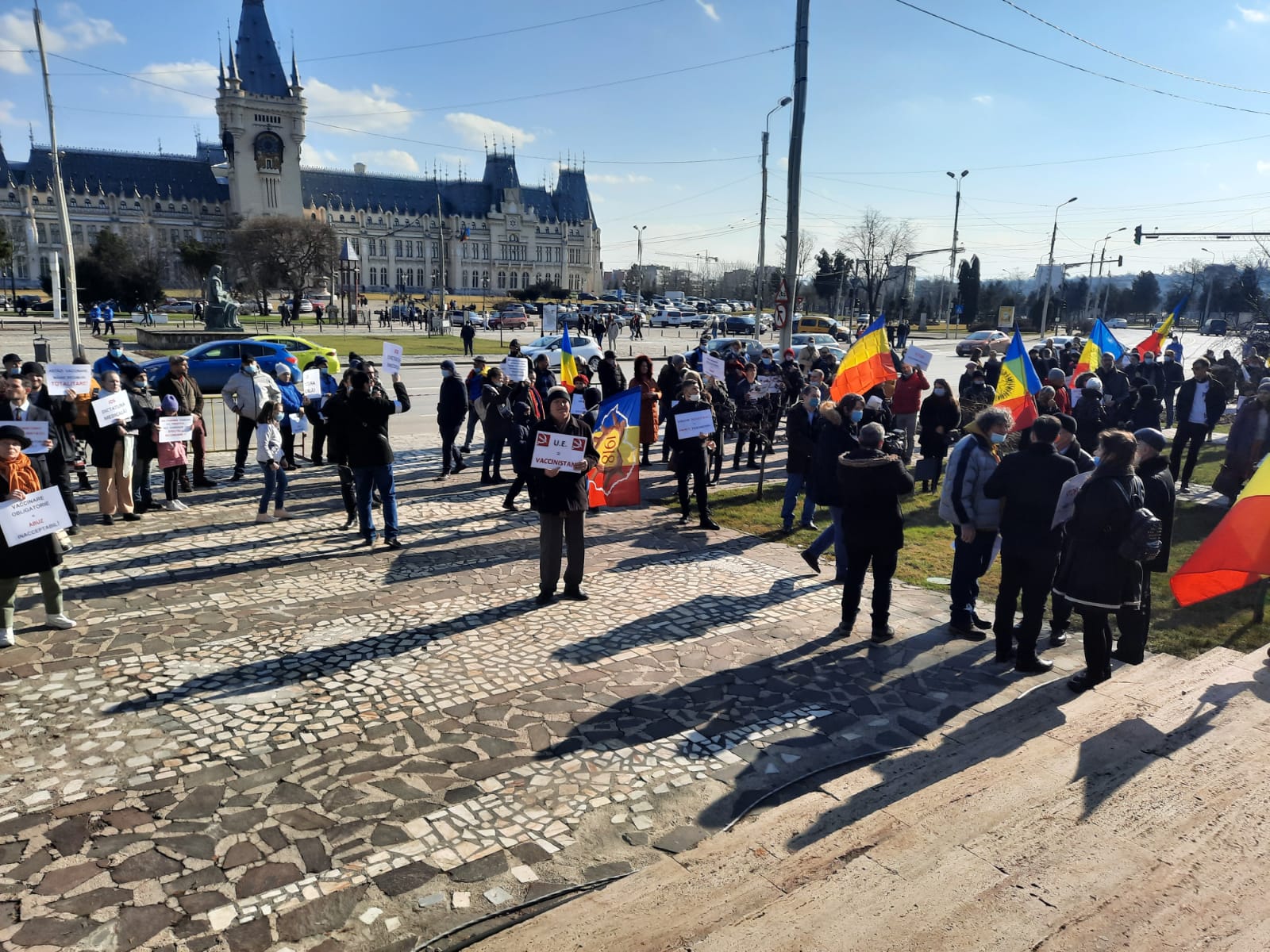 Protest la Iaşi împotriva vaccinării obligatorii