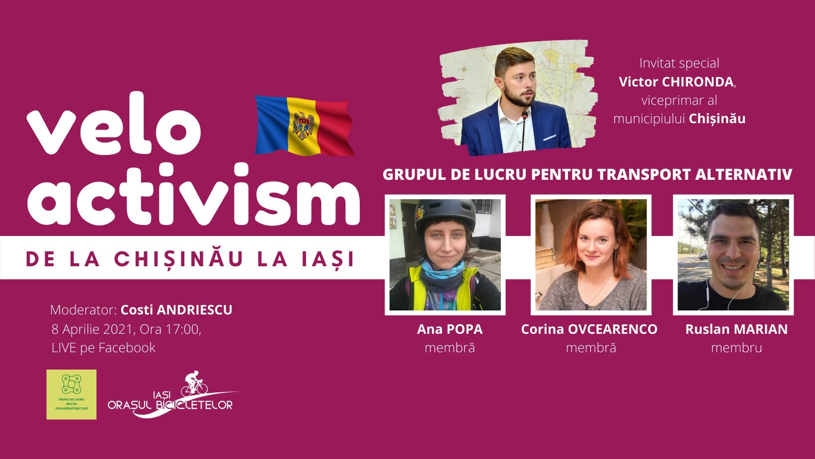 “Velo Activism de la Iaşi la Chişinău”. Bună Dimineaţa cu Adina Şuhan (07.04.2021)