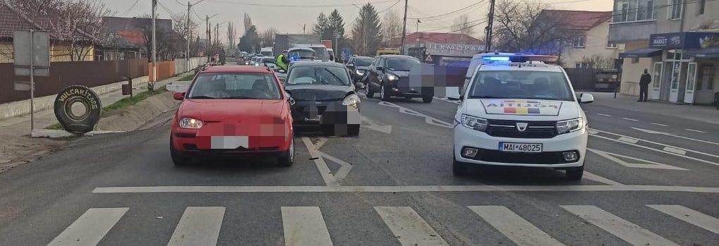 Trafic îngreunat pe sensul Focșani – București din cauza unui accident