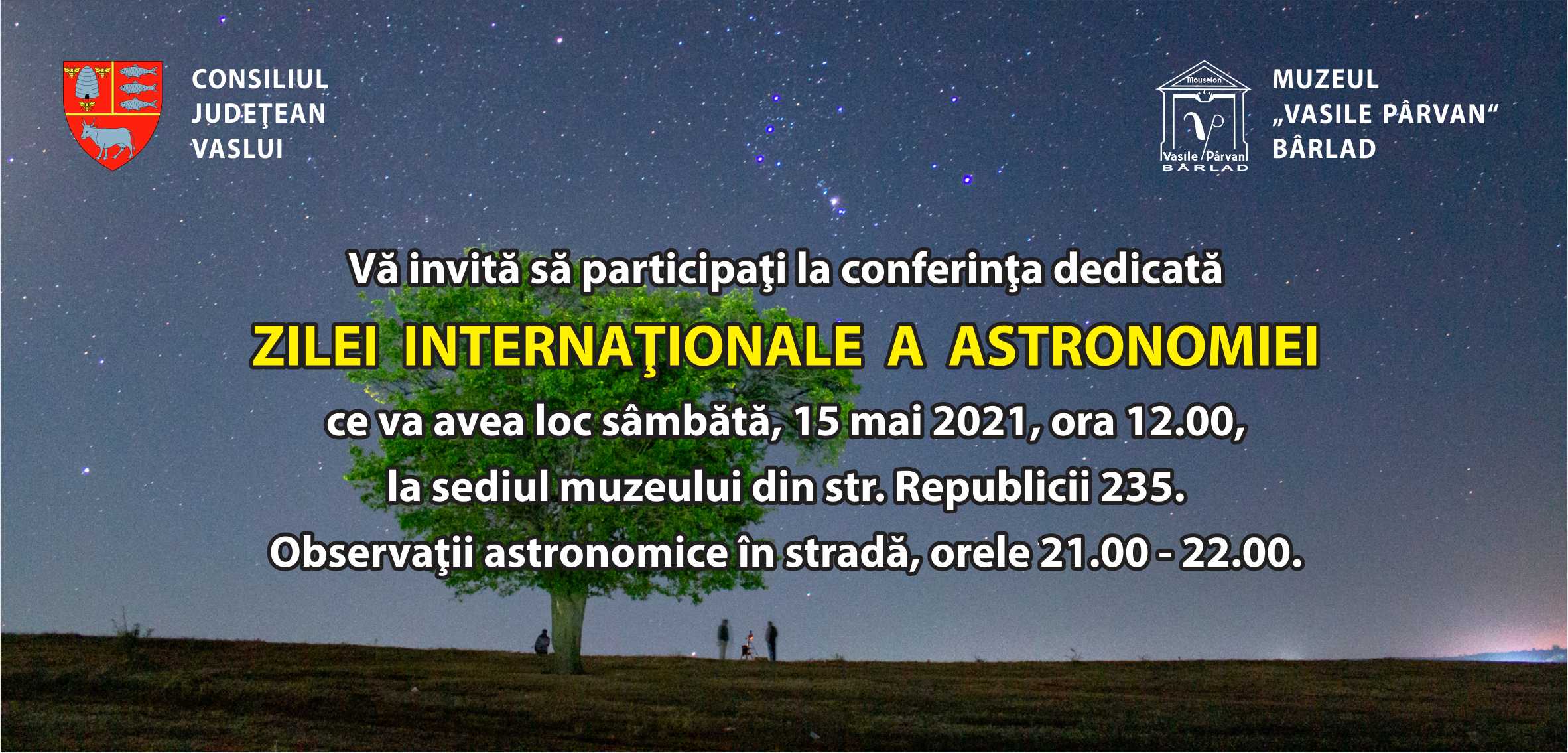 Ziua Internaţională a Astronomiei la Observatorul Astronomic de la Muzeul ”Vasile Pârvan” din Bârlad