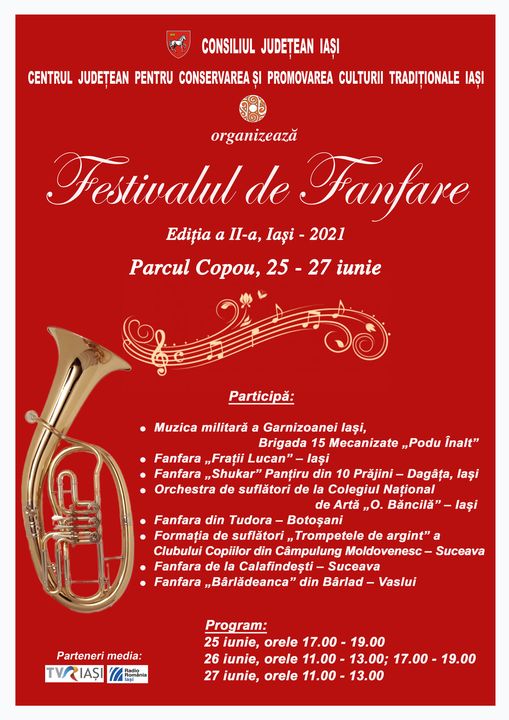 ? Festival de Fanfare în Parcul Copou din Iaşi (program complet)